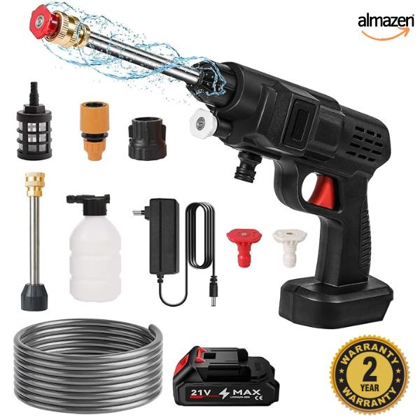 Pistola Alta Presión inalámbrico 60 bar-600w , Manguera de 5m